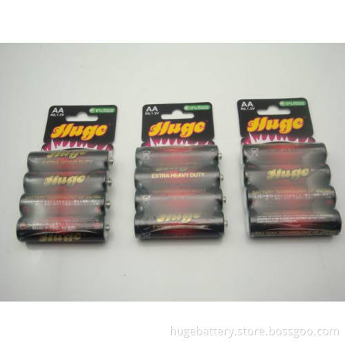 1.5V Super Heavy Duty Carbon Zinc Battery AA Size R6p
